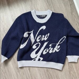 Girl Dangerous Navy Blue 'New York' Sweater